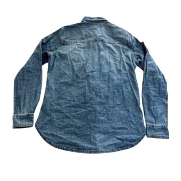 Madewell Denim Button Up Shirt in Bluffton Wash Blue - Picture 4 of 5